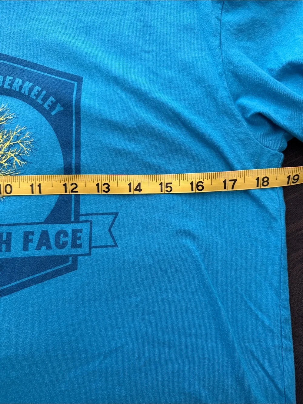 The North Face Men’s Teal Blue Graphic Short-Sleeve Tee